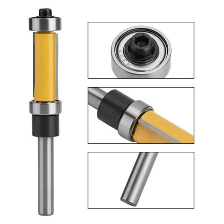 NEW 1pcs 1/4" Flush Trim Router Bit Top & Bottom Bearing Shank Woodworking Tools NEW 1pcs 1/4" Flush Trim Router Bit Top & Bottom Bearing Shank Woodworking Tools